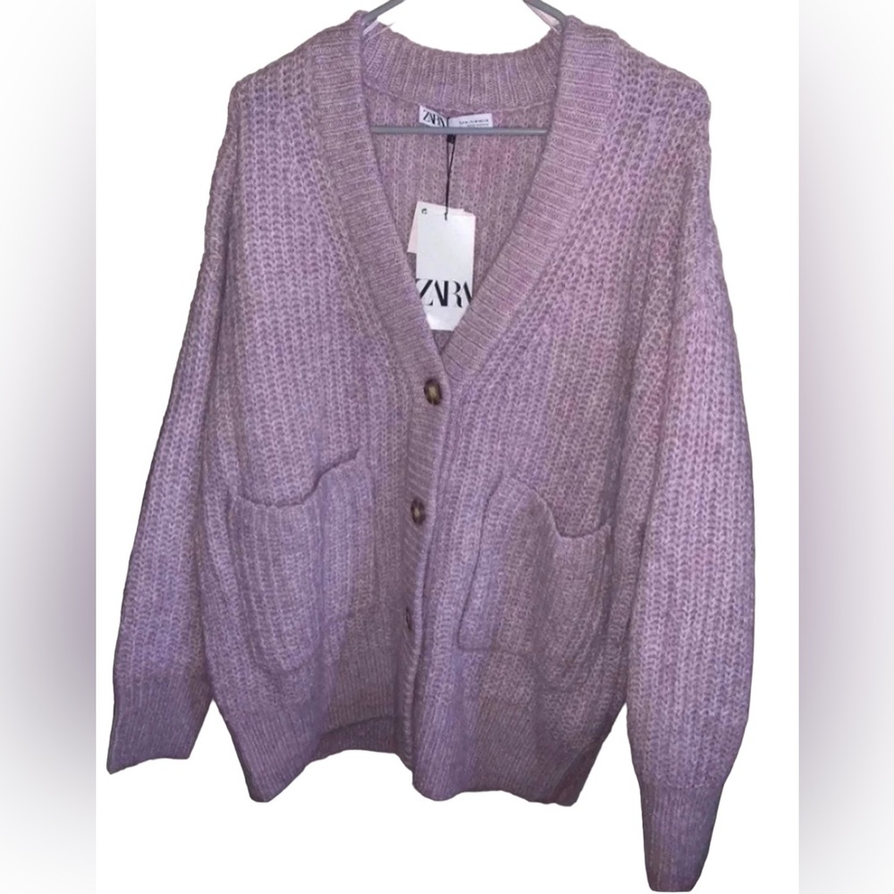 NWT ZARA Blogger Fav. Patch Pocket Knit Jacket - Picture 11 of 12